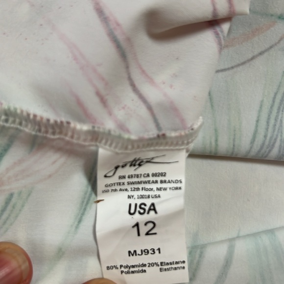NWT Gottex‎ Contour 2 Piece Tankini Swimsuit Bathing Suit  Size 12 style MJ931 - Picture 9 of 9